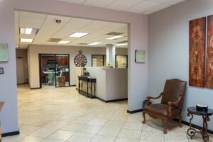 Lobby seating area